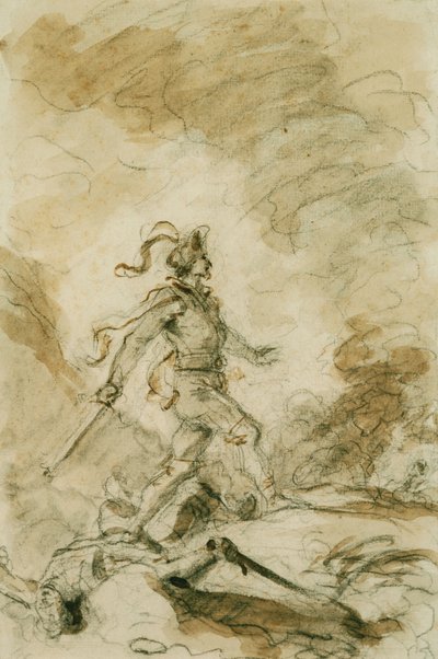 Odorico Mata a Corebo y Sale en Persecución de Isabella de Jean Honore Fragonard